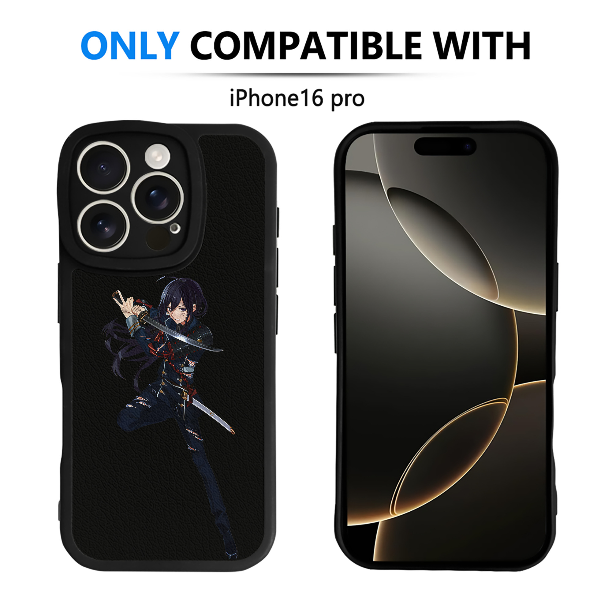 （画像用） 刀剣乱舞 Touken Ranbu 【iPhone 16シリーズ対応】シリコンスマホケース（レザー調） 材質：シリコン